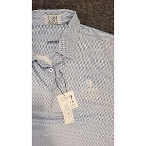 Fore Kids Dri Way Golf Polo Blue Med Measurements in Description Zurich NOLA